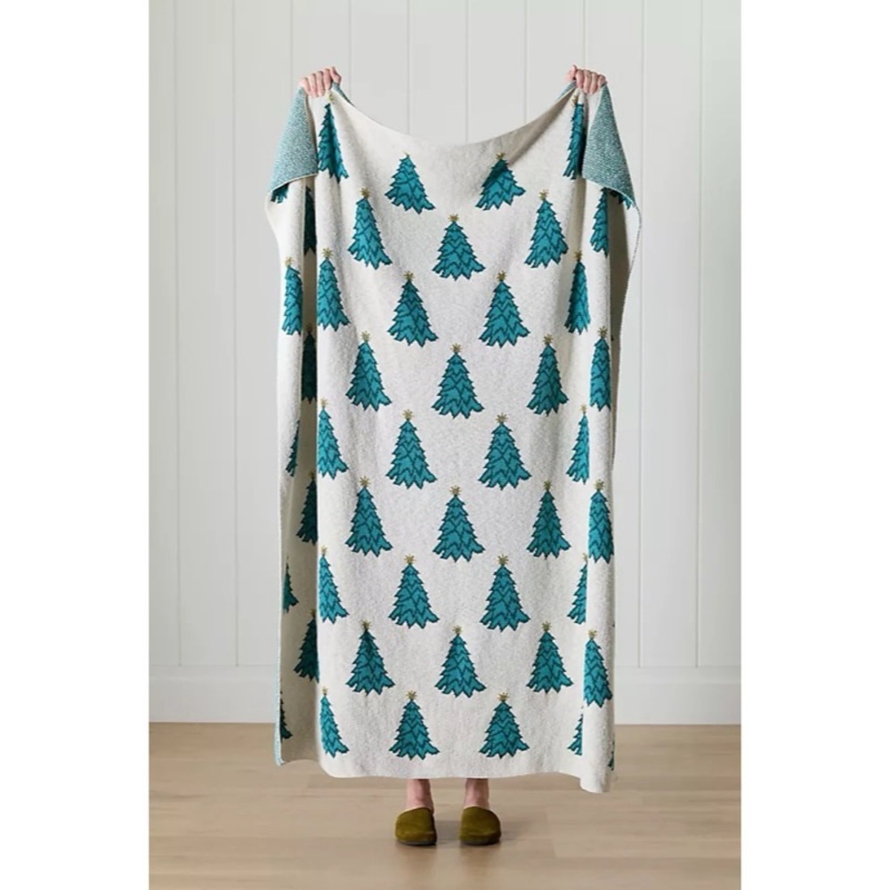 New York City Ballet Cotton Knit Icon Throw Blanket